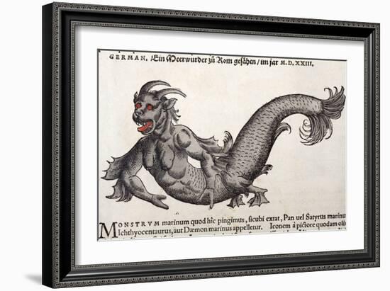 1560 Gesner Mermaid Sea Monster-Paul Stewart-Framed Photographic Print