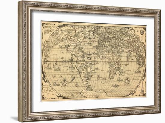 1562, World--Framed Giclee Print