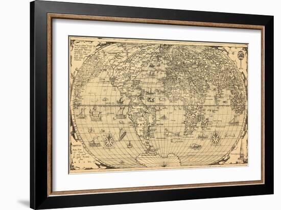 1562, World--Framed Giclee Print
