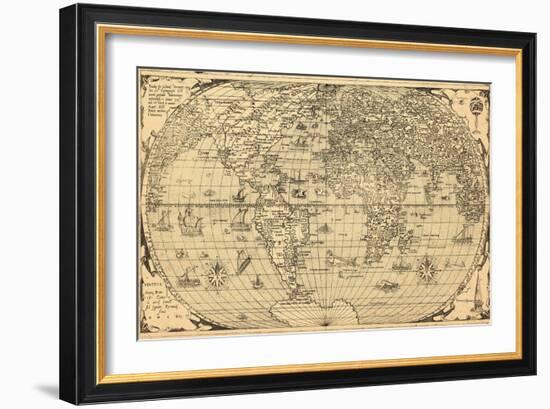 1562, World--Framed Giclee Print