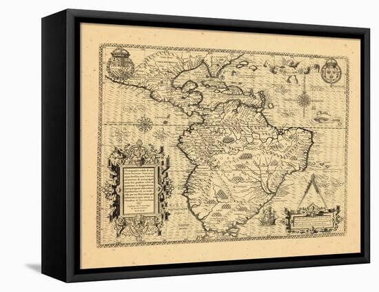 1592, Mexico, Central America, South America-null-Framed Premier Image Canvas