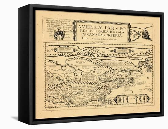 1593, Florida, Baccalaos, Canada, North America-null-Framed Premier Image Canvas