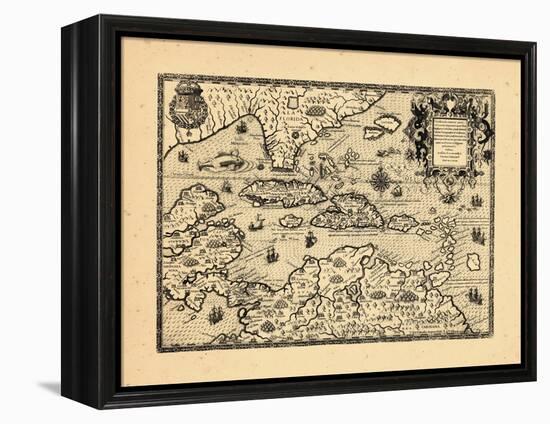 1594, West Indies-null-Framed Premier Image Canvas