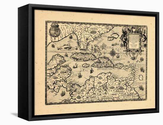 1594, West Indies-null-Framed Premier Image Canvas