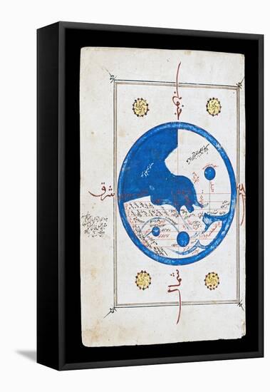 15Th Century Egyptian Map of the World-null-Framed Premier Image Canvas