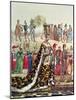 15th Century Fashion on Nobles from the Court of Charles VI of France (1380-1422)-null-Mounted Giclee Print