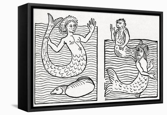 15th Century German Woodcut Print-CCI Archives-Framed Premier Image Canvas