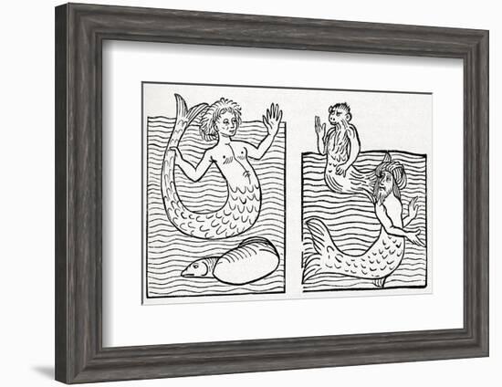 15th Century German Woodcut Print-CCI Archives-Framed Photographic Print