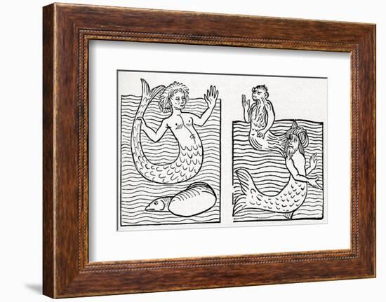 15th Century German Woodcut Print-CCI Archives-Framed Photographic Print