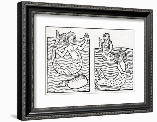 15th Century German Woodcut Print-CCI Archives-Framed Photographic Print