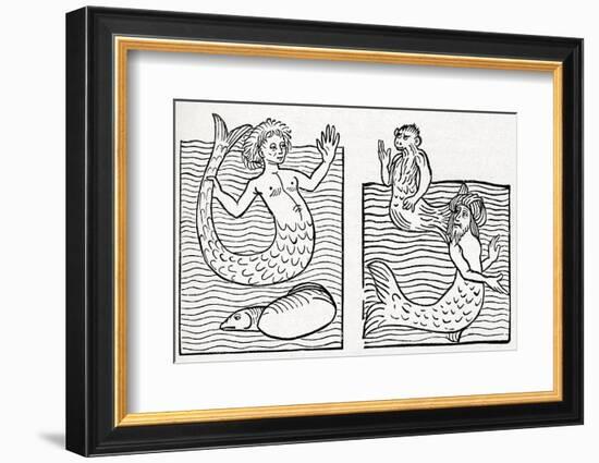 15th Century German Woodcut Print-CCI Archives-Framed Photographic Print