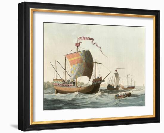 15th Century Ships-Charles Hamilton Smith-Framed Art Print