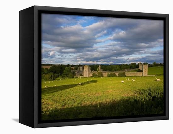 15th Century Walls around Augustinian Monestary, Kells, County Kilkenny, Ireland-null-Framed Premier Image Canvas