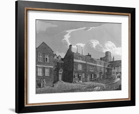 16-17th C. London Street-null-Framed Art Print