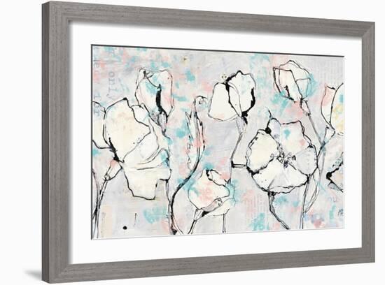 16 Again Blush Turquoise-Kellie Day-Framed Art Print