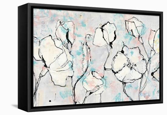 16 Again Blush Turquoise-Kellie Day-Framed Stretched Canvas