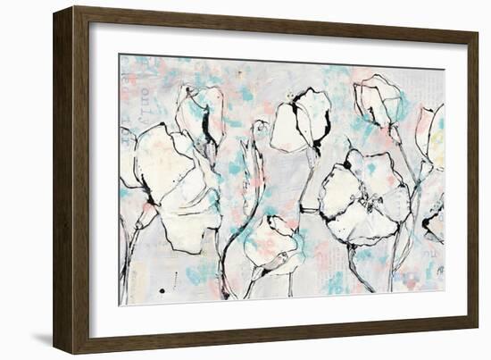 16 Again Blush Turquoise-Kellie Day-Framed Art Print