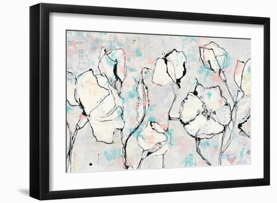 16 Again Blush Turquoise-Kellie Day-Framed Art Print