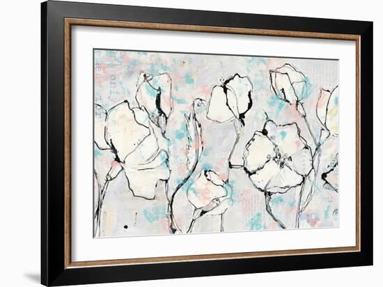 16 Again Blush Turquoise-Kellie Day-Framed Art Print