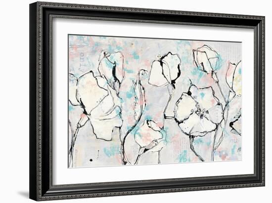 16 Again Blush Turquoise-Kellie Day-Framed Art Print