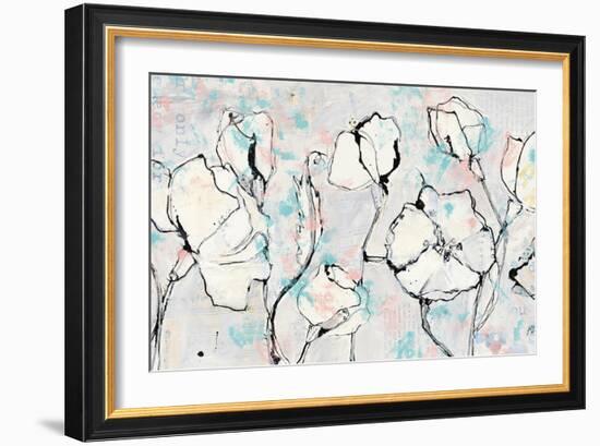 16 Again Blush Turquoise-Kellie Day-Framed Art Print