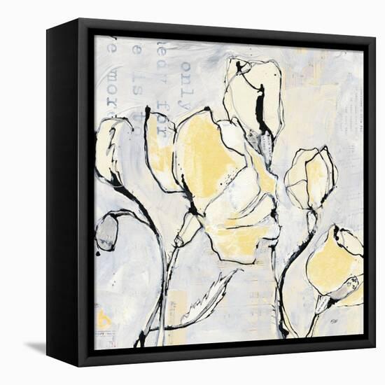 16 Again II with Yellow-Kellie Day-Framed Stretched Canvas