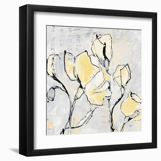 16 Again II with Yellow-Kellie Day-Framed Art Print