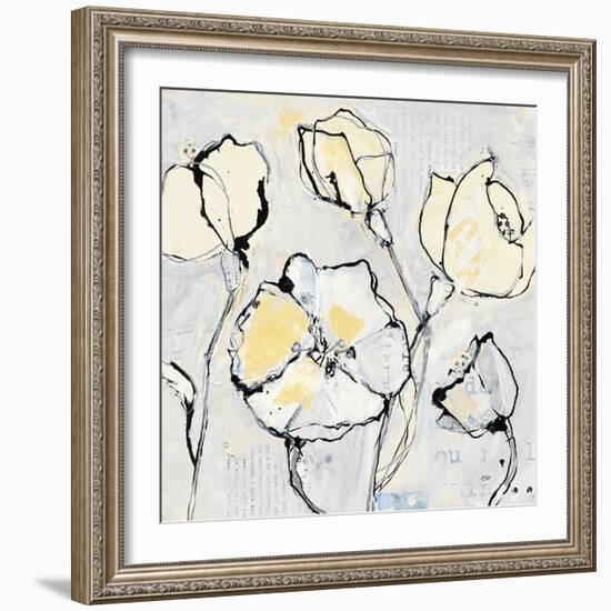 16 Again III with Yellow-Kellie Day-Framed Art Print