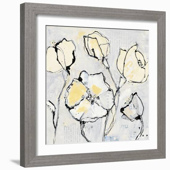 16 Again III with Yellow-Kellie Day-Framed Art Print