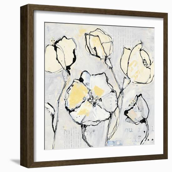 16 Again III with Yellow-Kellie Day-Framed Art Print