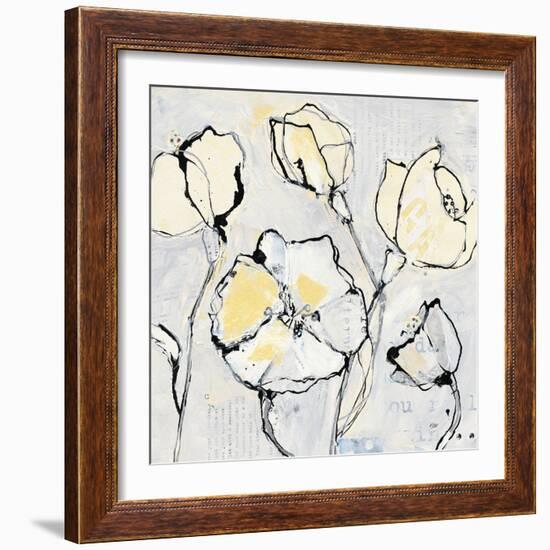 16 Again III with Yellow-Kellie Day-Framed Art Print