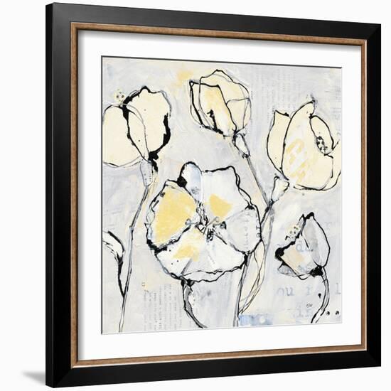 16 Again III with Yellow-Kellie Day-Framed Art Print
