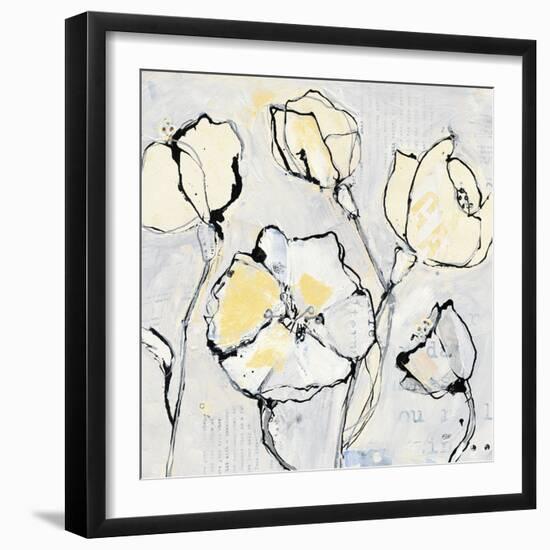 16 Again III with Yellow-Kellie Day-Framed Art Print