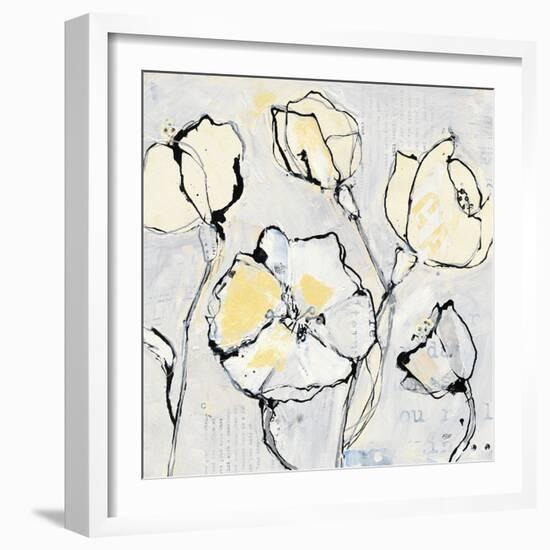 16 Again III with Yellow-Kellie Day-Framed Art Print