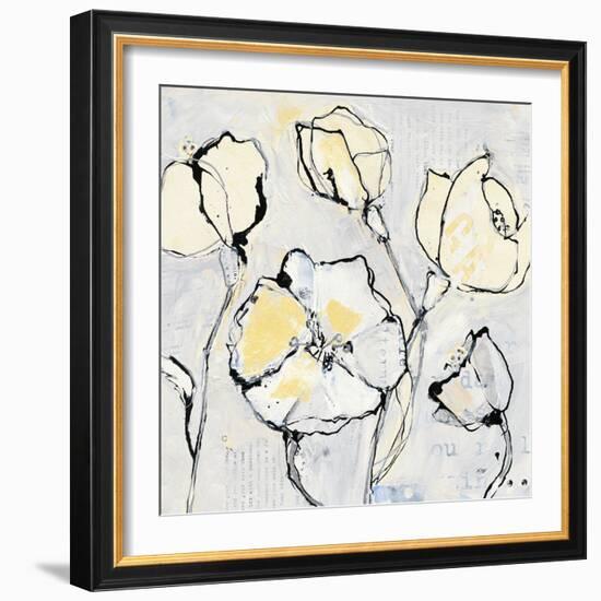 16 Again III with Yellow-Kellie Day-Framed Art Print