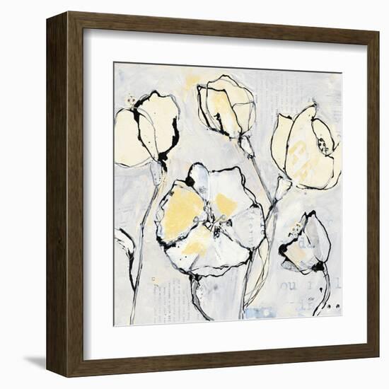 16 Again III with Yellow-Kellie Day-Framed Art Print