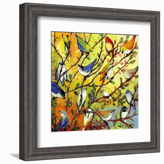 16 Birds-Jennifer Lommers-Framed Art Print