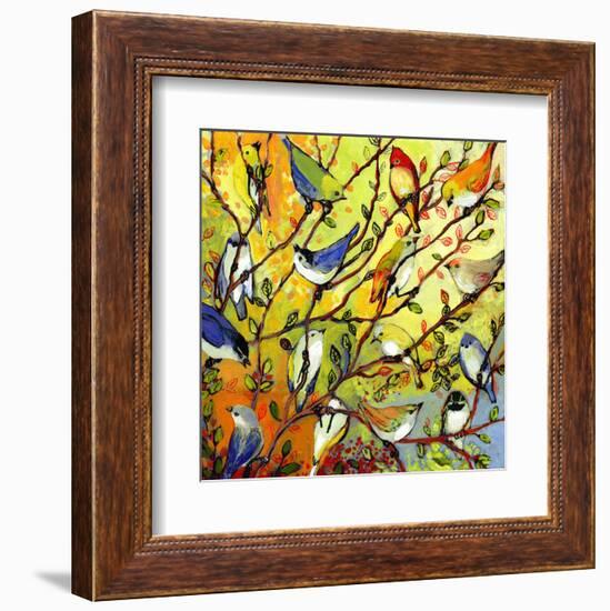 16 Birds-Jennifer Lommers-Framed Art Print