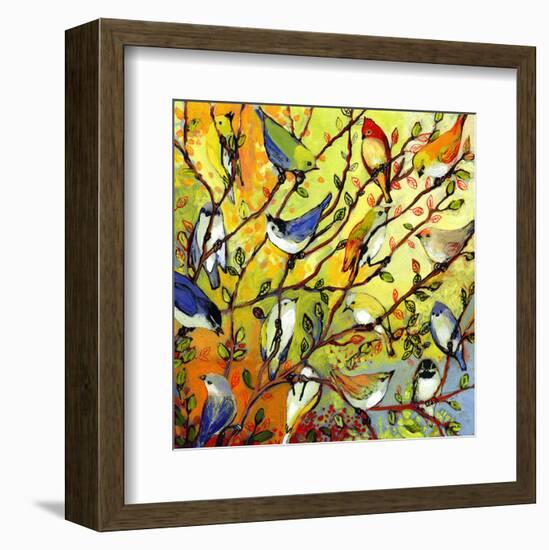 16 Birds-Jennifer Lommers-Framed Art Print