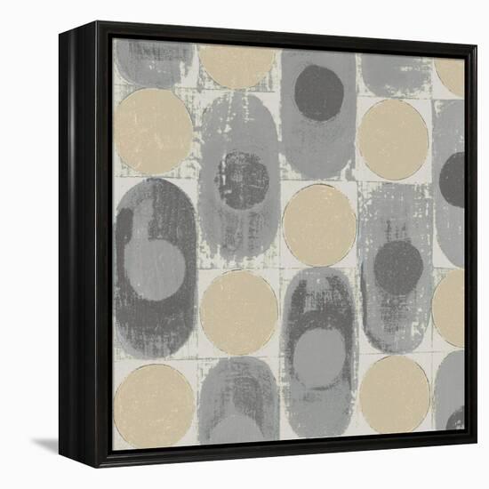 16 Blocks Square XVI Archroma-Kathrine Lovell-Framed Stretched Canvas