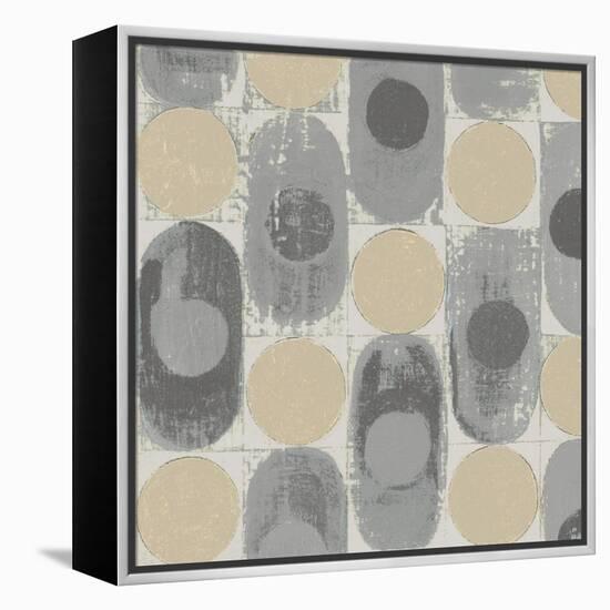 16 Blocks Square XVI Archroma-Kathrine Lovell-Framed Stretched Canvas