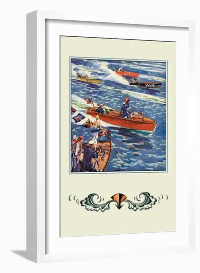 16 Foot Runabout-Edward A. Wilson-Framed Art Print