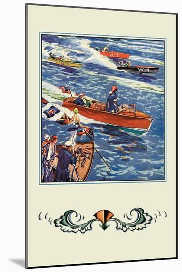 16 Foot Runabout-Edward A. Wilson-Mounted Art Print