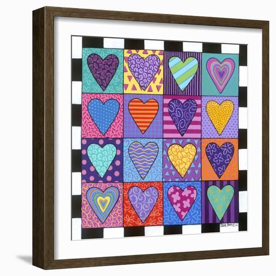 16 Heart-Carla Bank-Framed Giclee Print