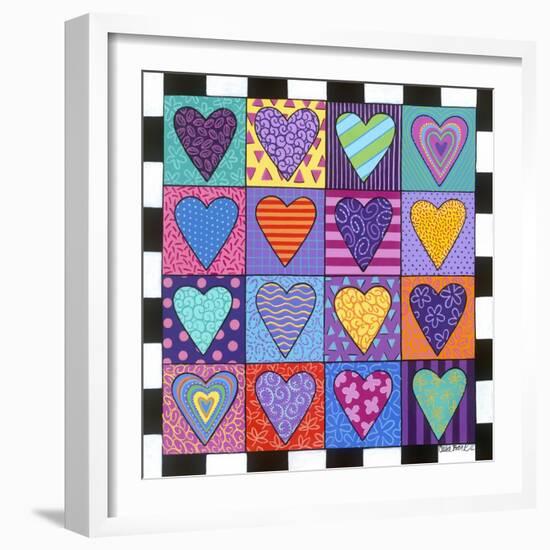 16 Heart-Carla Bank-Framed Giclee Print