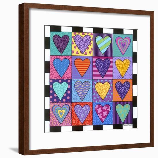 16 Heart-Carla Bank-Framed Giclee Print