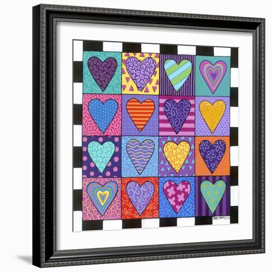 16 Heart-Carla Bank-Framed Giclee Print