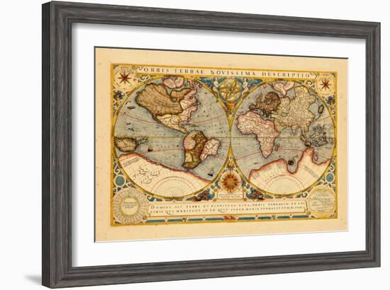 1602, World--Framed Giclee Print