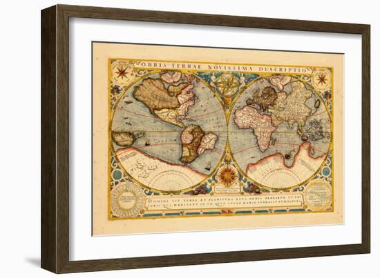 1602, World--Framed Giclee Print