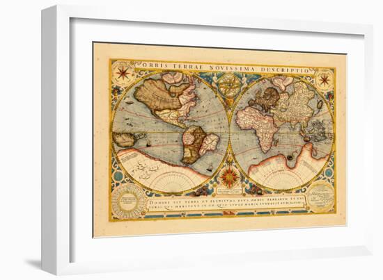 1602, World--Framed Giclee Print